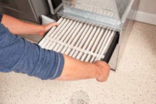 Changing home air filter